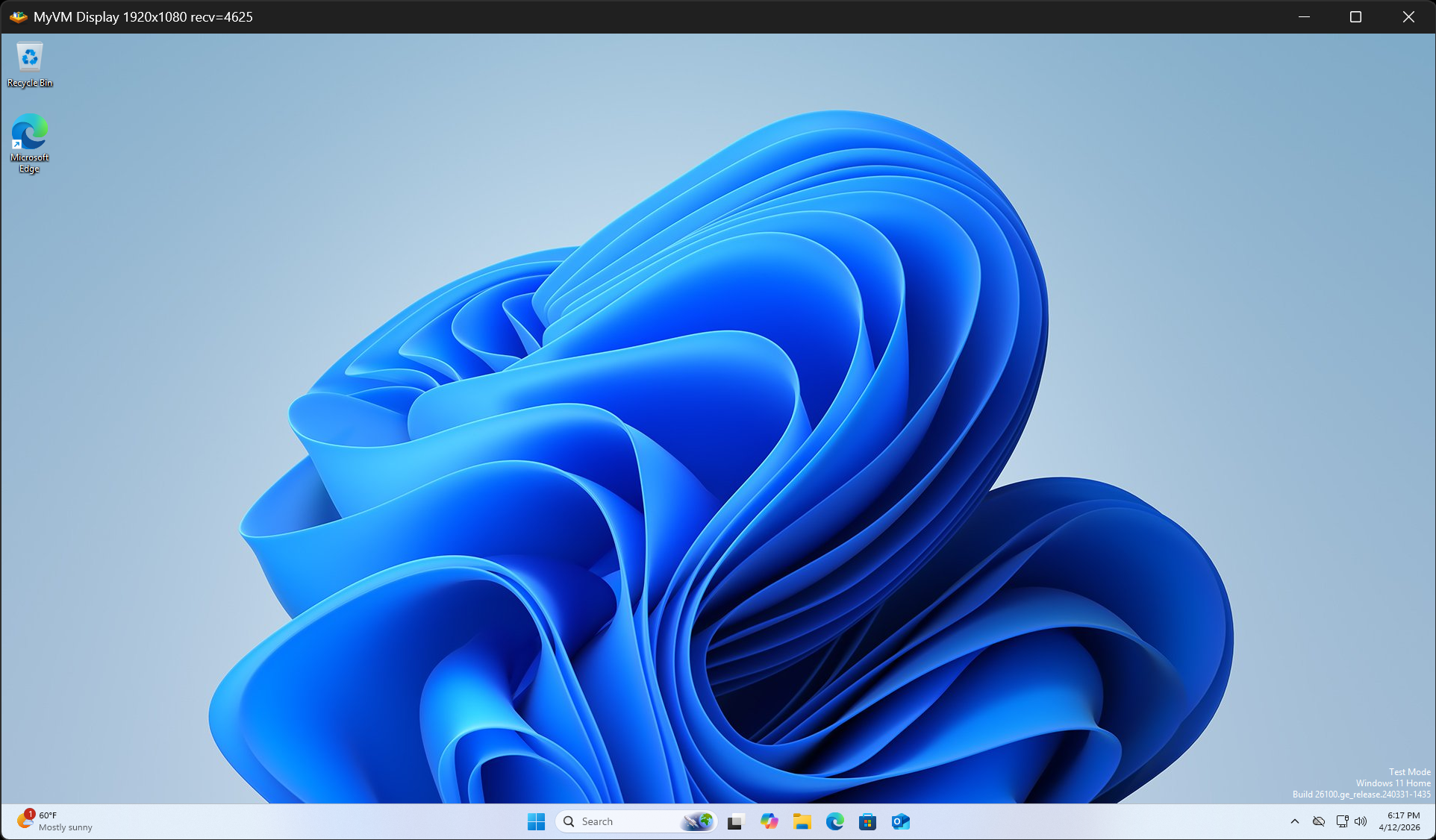 MySandbox Windows 11 desktop